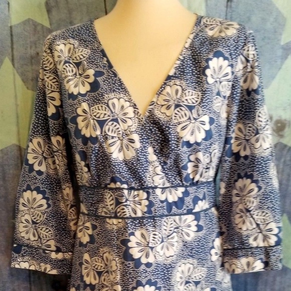 Boden Dresses & Skirts - Boden Womens 18 Blue White Floral Dress